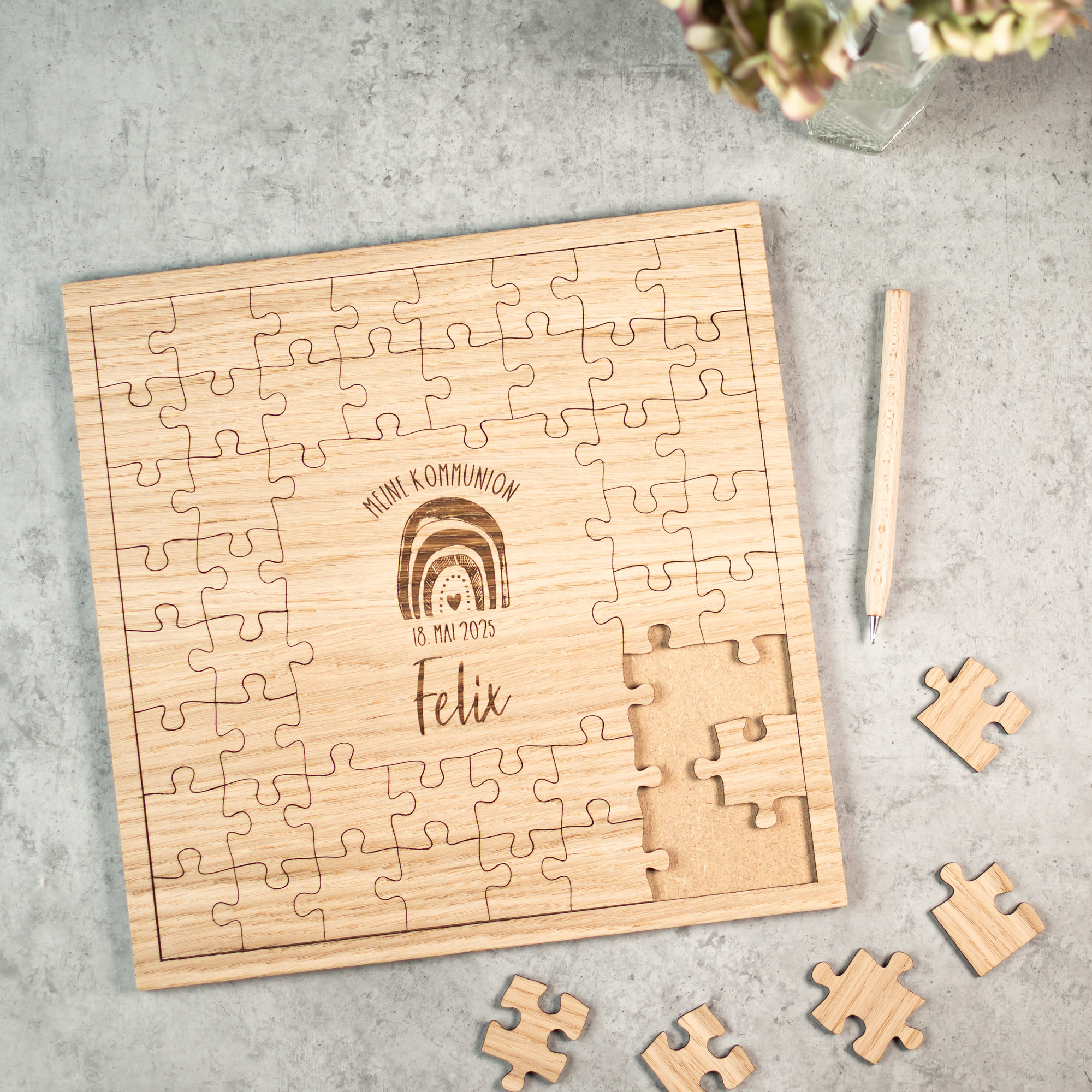 Gästebuch Puzzle für Kommunion