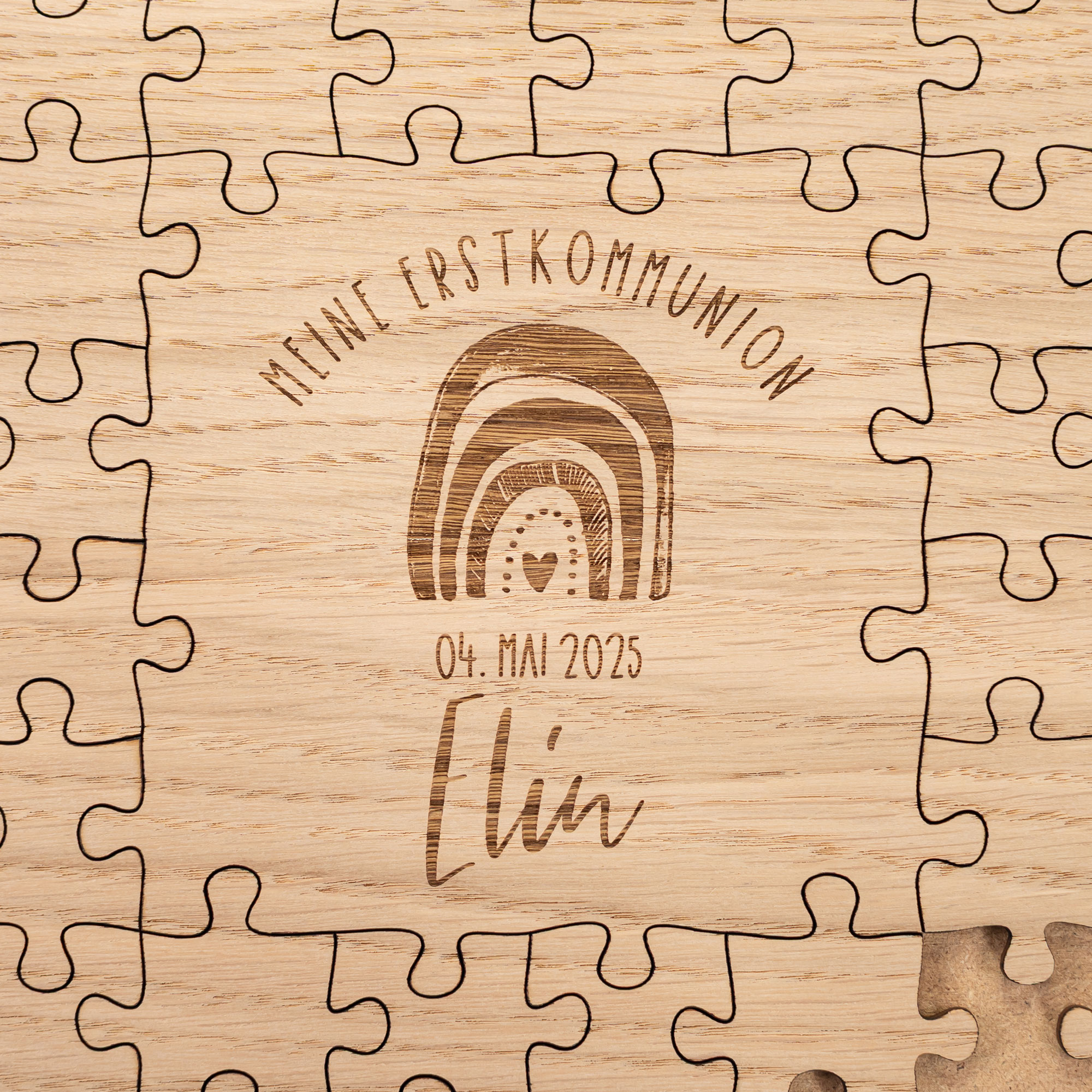 Andenken an Erstkommunion - Gästebuch als Puzzle
